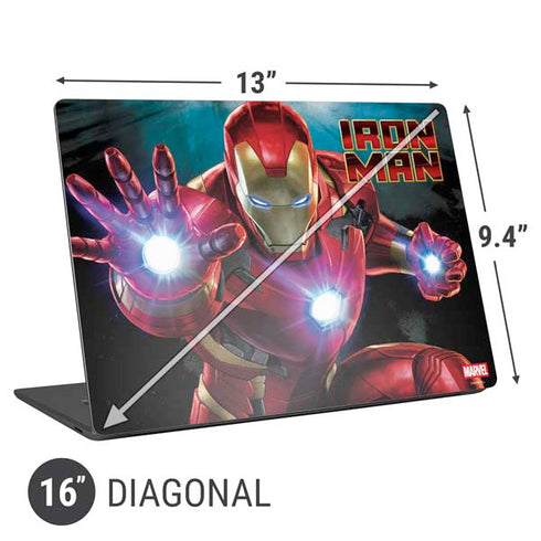 Marvel Iron Man Repulsor Blast Universal Laptop 16in (13 x 9.4in) Skin